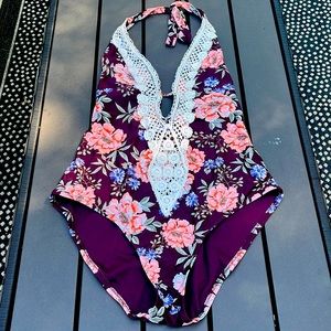 Floral One Piece Bathing Suit